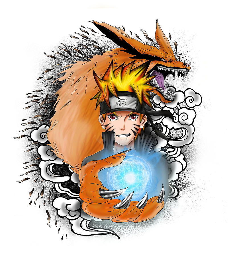 Naruto Kurama Digital Art by Lac Lac - Pixels