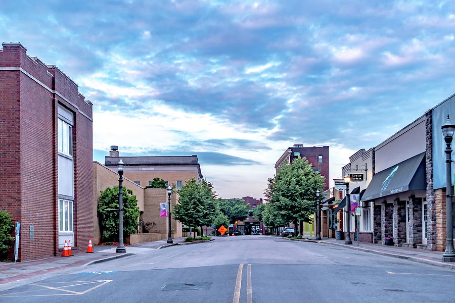 Rock hill south carolina downtown in the morning #25 Photograph by Alex Grichenko