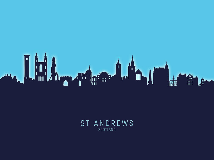 St Andrews Scotland Skyline #25 Digital Art by Michael Tompsett