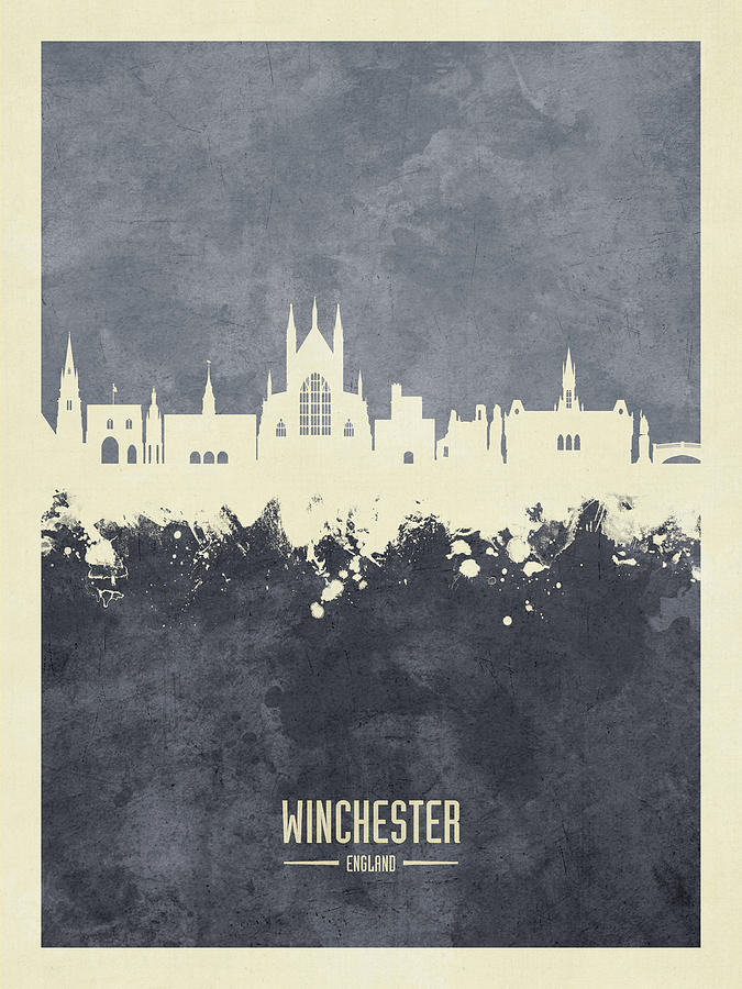 Winchester England Skyline #25 Digital Art by Michael Tompsett
