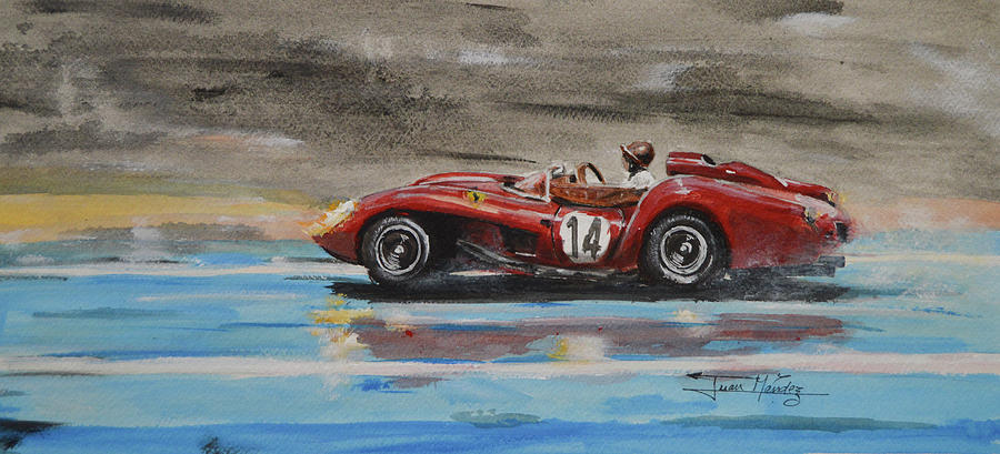 Ferrari Painting - 250 TR Victoria by Juan Mendez