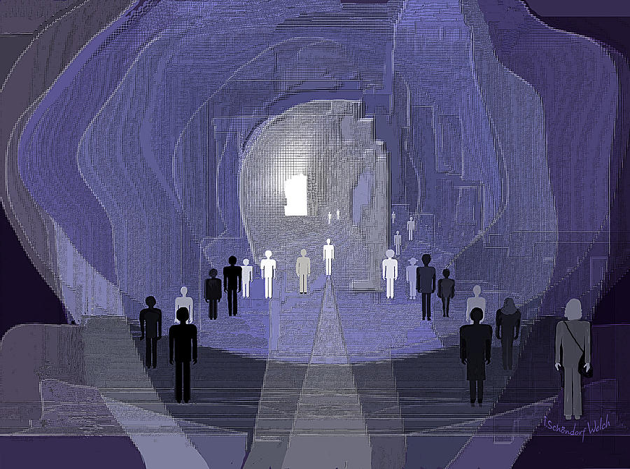 2526   The  Light at the end of the Tunnel   Digital Art by Irmgard Schoendorf Welch
