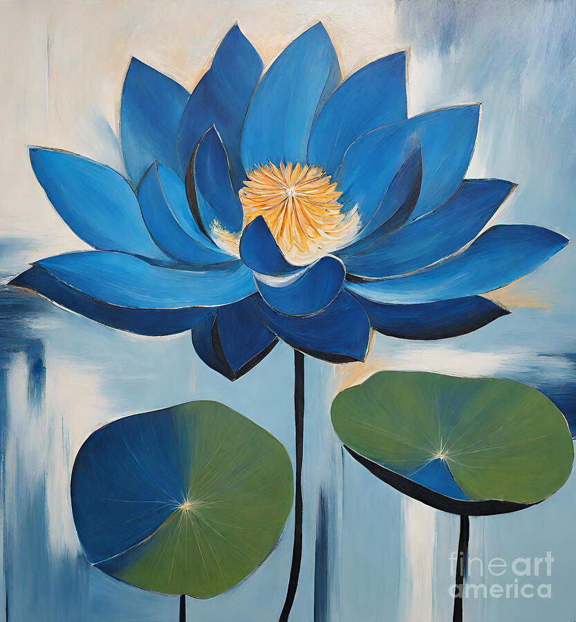 Nature Painting - Abstract Flowers #26 by Naveen Sharma