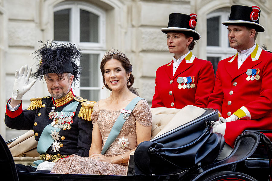 Crown Prince Frederik of Denmark Holds Gala Banquet At Christiansborg Palace #26 Photograph by Patrick van Katwijk
