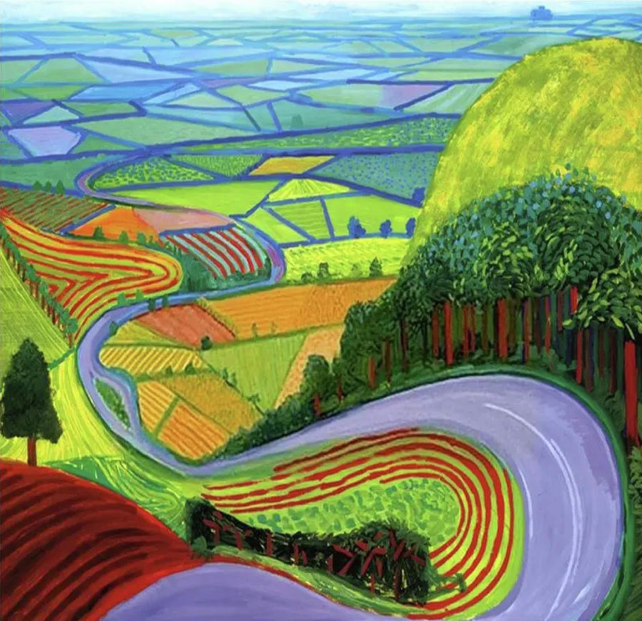 David Hockney Painting by Henri Karimi - Fine Art America