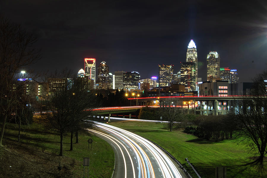Downtown of Charlotte North Carolina skyline  #26 Photograph by Alex Grichenko