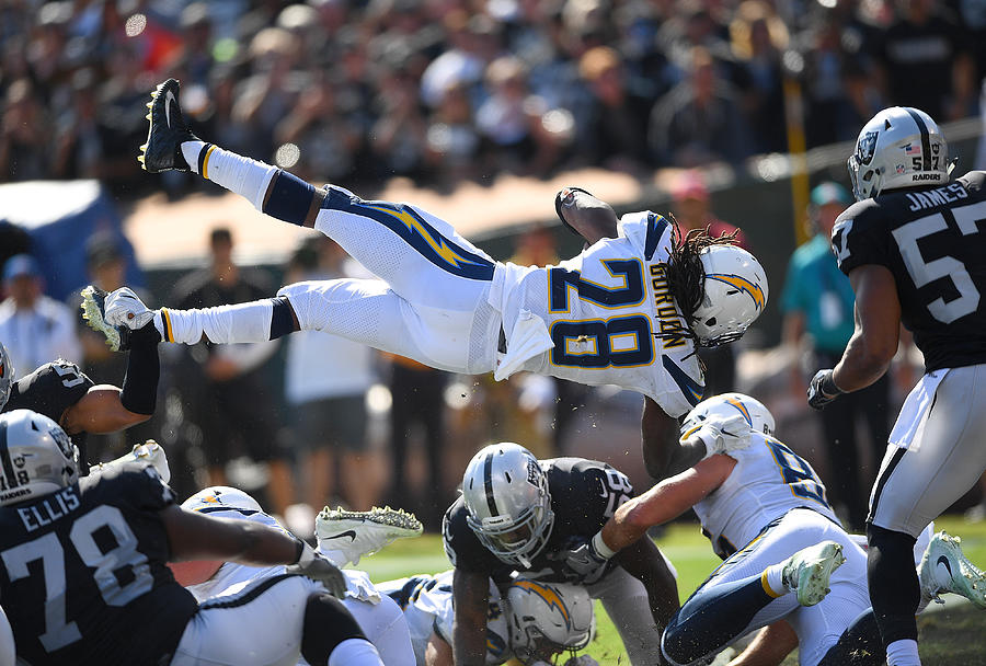Los Angeles Chargers v Oakland Raiders #26 Photograph by Thearon W. Henderson