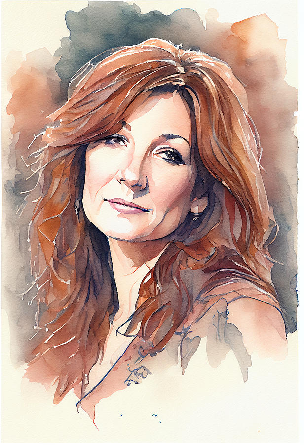 Patty Loveless Watercolour Mixed Media By Tim Hill Fine Art America 