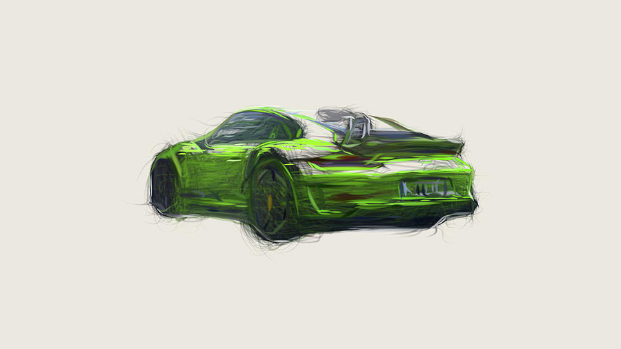 porsche 911 gt3 rs drawing