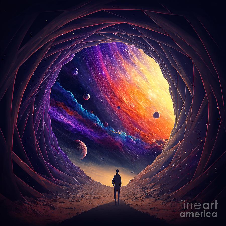 The infinity of space colorful Digital Art by Somsong Artist - Fine Art ...