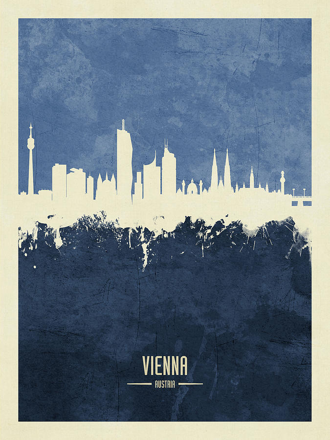 Vienna Austria Skyline Digital Art By Michael Tompsett - Fine Art America