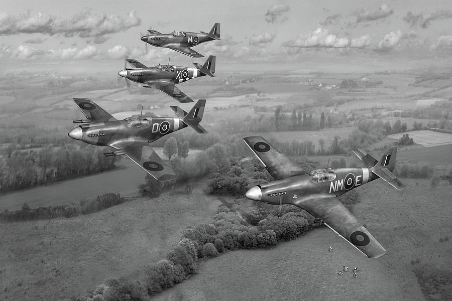 268 Squadron Mustangs Photograph by Gary Eason