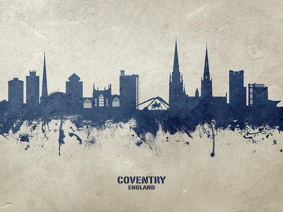 Coventry England Skyline Digital Art by Michael Tompsett | Fine Art America