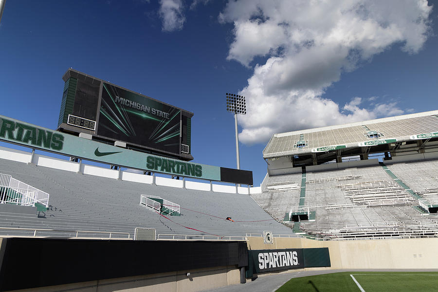 Inside Spartan Stadium on the campus of Michigan State University in East Lansing Michigan #27 Photograph by Eldon McGraw