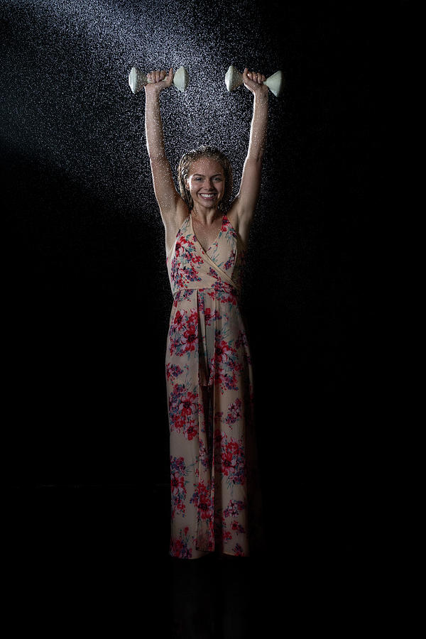 Jennah modeling water splash photos #27 Photograph by Dan Friend
