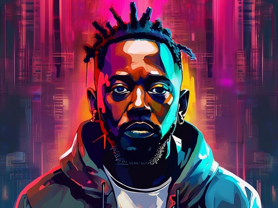 Kendrick Lamar Digital Art - Kendrick Lamar #27 by Amsterdam Funderburke
