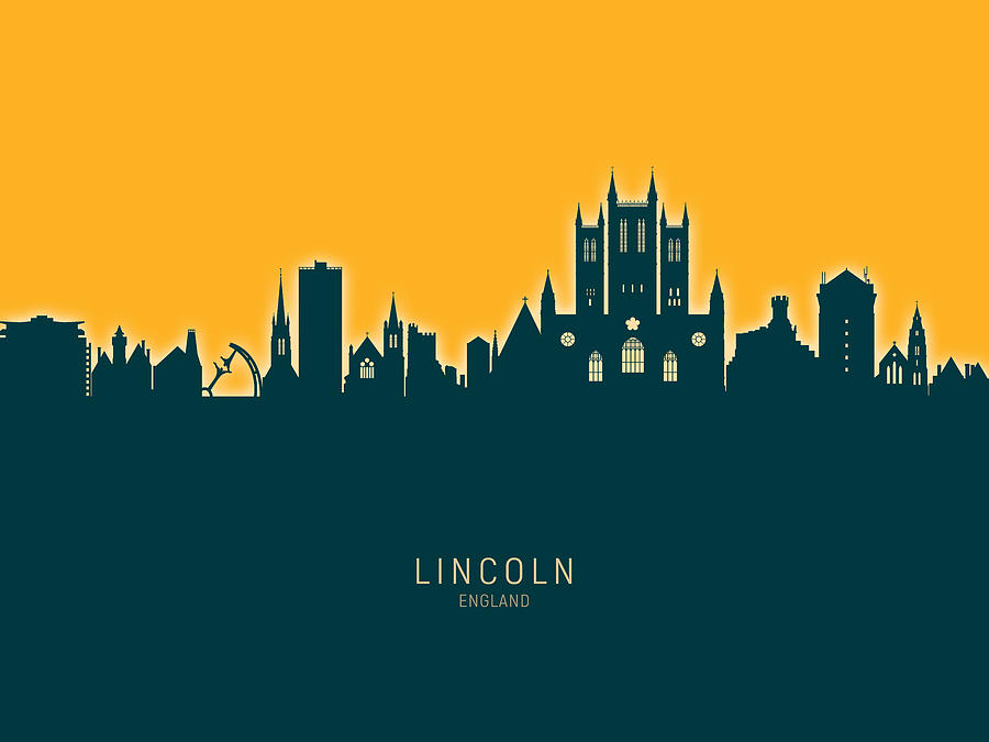 Lincoln England Skyline Digital Art By Michael Tompsett | Pixels