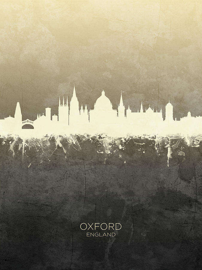 Skyline Digital Art - Oxford England Skyline #27 by Michael Tompsett