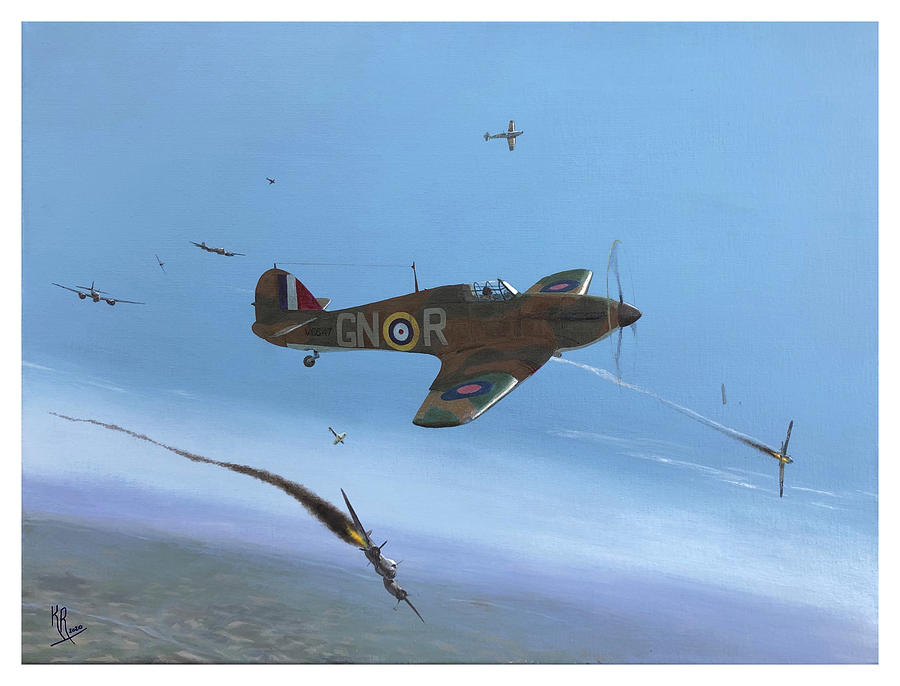 27 September 1940 - 249 Squadron - Lewis Ace In A Day Mixed Media By 