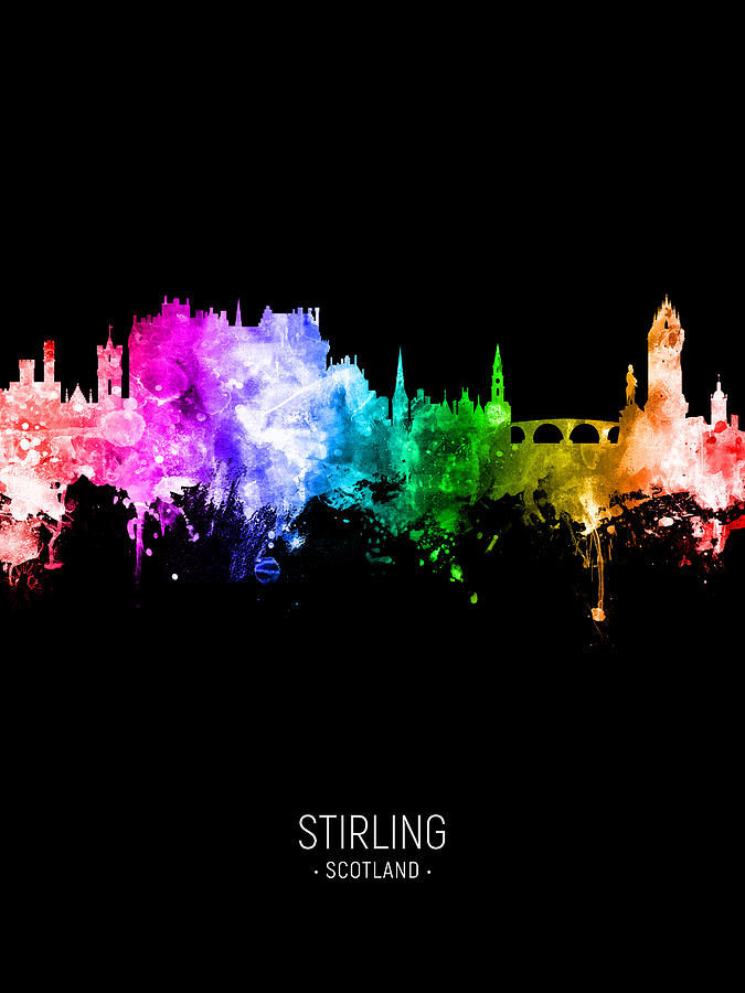 Stirling Scotland Skyline #27 Digital Art by Michael Tompsett
