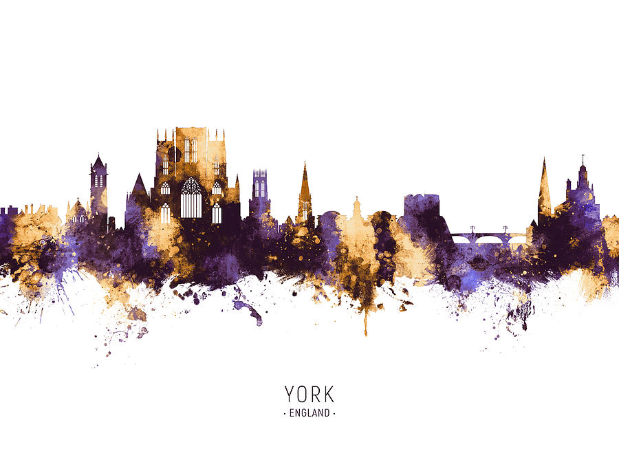 York England Skyline #27 Digital Art by Michael Tompsett
