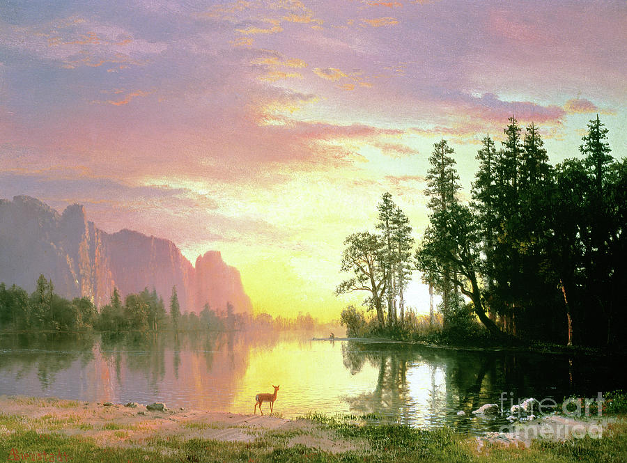 Albert Bierstadt  Painting - Yosemite Valley by Albert Bierstadt