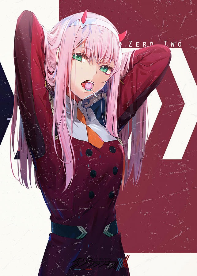 Zero Two of Darling in The Franxx Drawing by Zero Two - Fine Art America