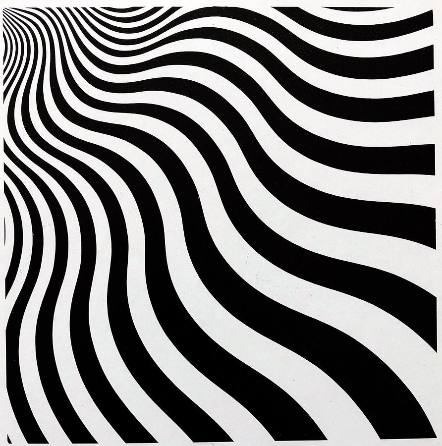 Bridget Riley Exhibition Poster Painting by Tamic - Pixels