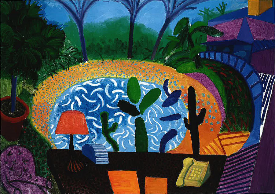 David Hockney Painting by Art one - Fine Art America