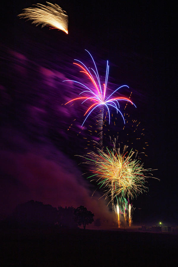 Fireworks Over Joplin Photograph by Michael Munster