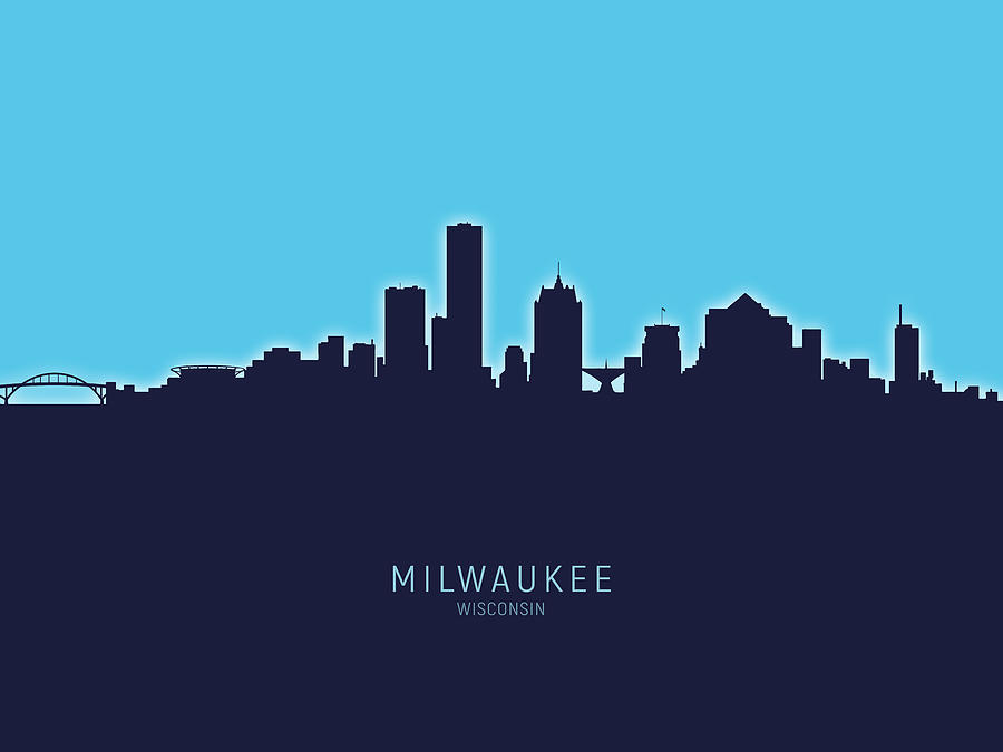 Milwaukee Wisconsin Skyline Coffee Mug by Michael Tompsett - Fine Art  America