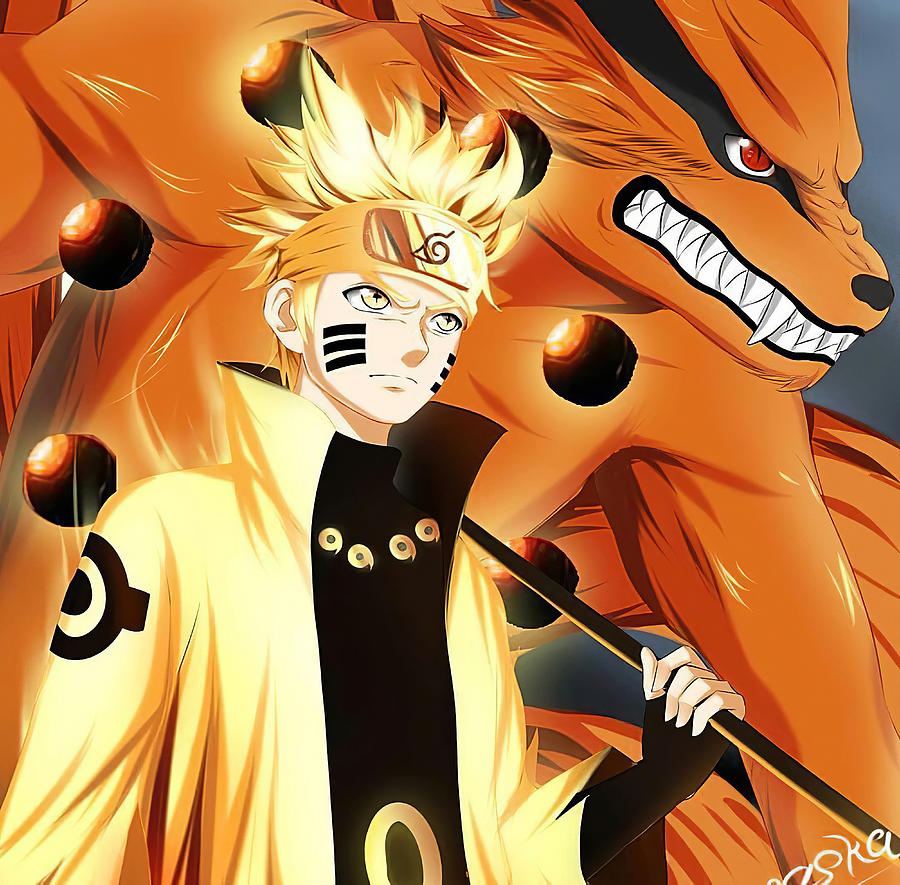 Naruto Kurama Digital Art by Lac Lac | Fine Art America