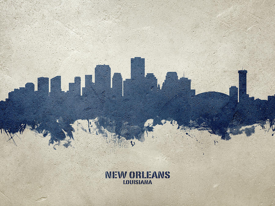 New Orleans Louisiana Skyline #28 Digital Art by Michael Tompsett