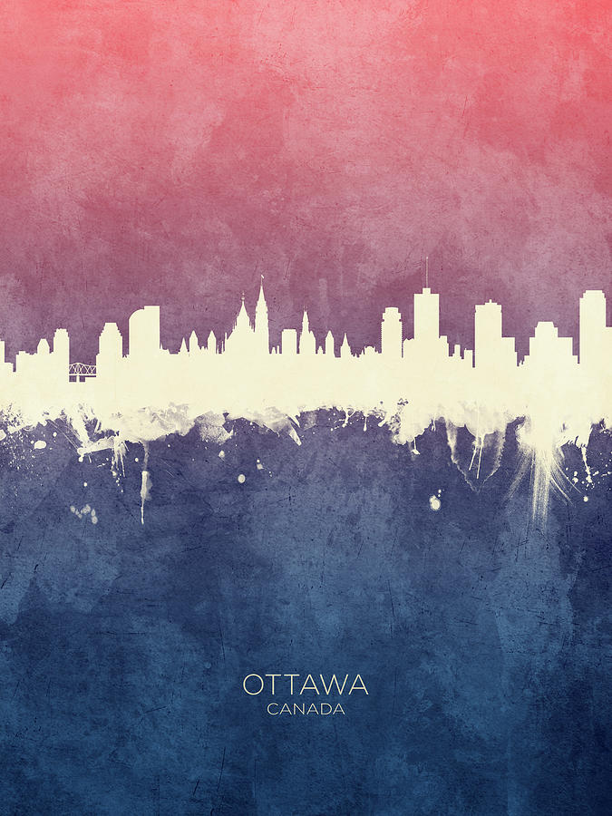 Ottawa Canada Skyline #28 Digital Art by Michael Tompsett