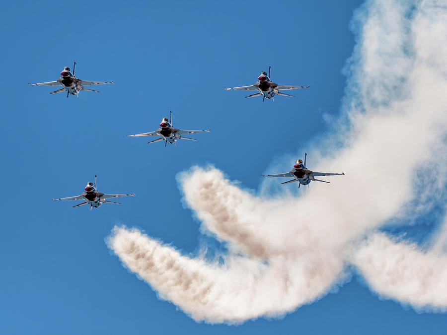 The U.S.A.F. Thunderbirds #28 Photograph by Ron Dubin