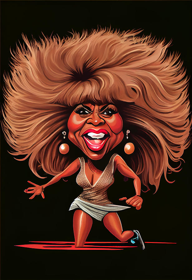 Tina Turner Caricature Mixed Media By Stephen Smith Galleries Fine Art America 