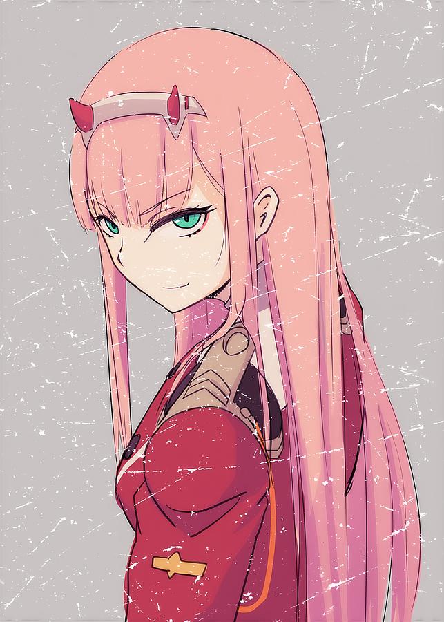 Zero Two of Darling in The Franxx Drawing by Zero Two - Fine Art America