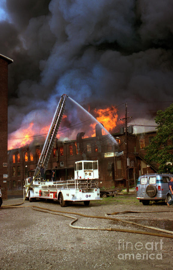9-02-85 Passaic, NJ Labor Day Fire, Conflagration  #29 Photograph by Steven Spak