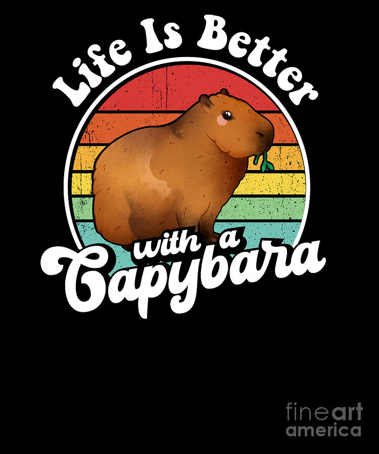 Capybara Digital Art by Kristen Morey - Fine Art America