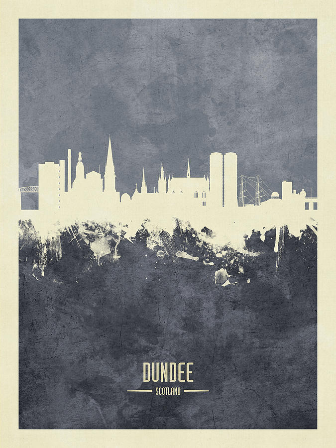 Dundee Scotland Skyline #29 Digital Art by Michael Tompsett