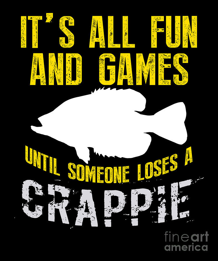 Funny Black Crappie Fishing Freshwater Fish Gift Digital Art by Lukas ...