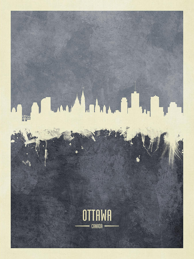 Ottawa Canada Skyline #29 Digital Art by Michael Tompsett