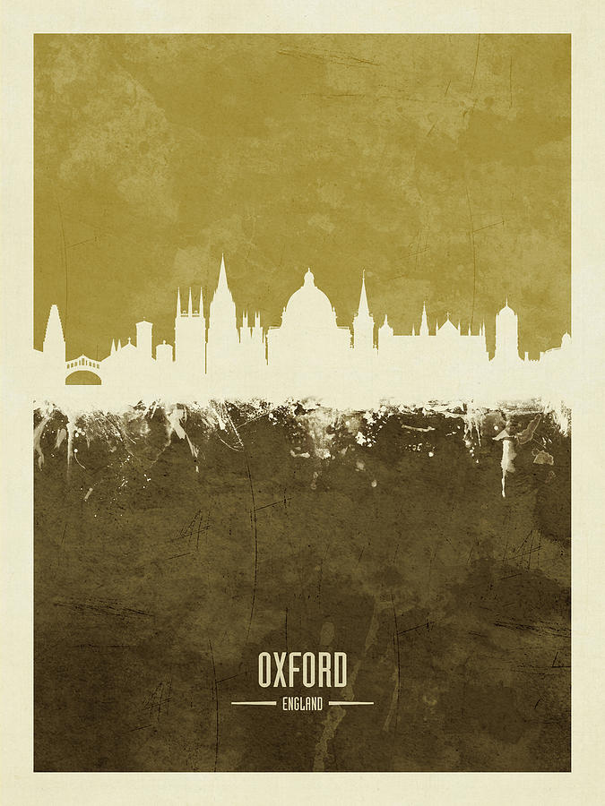 Skyline Digital Art - Oxford England Skyline #29 by Michael Tompsett