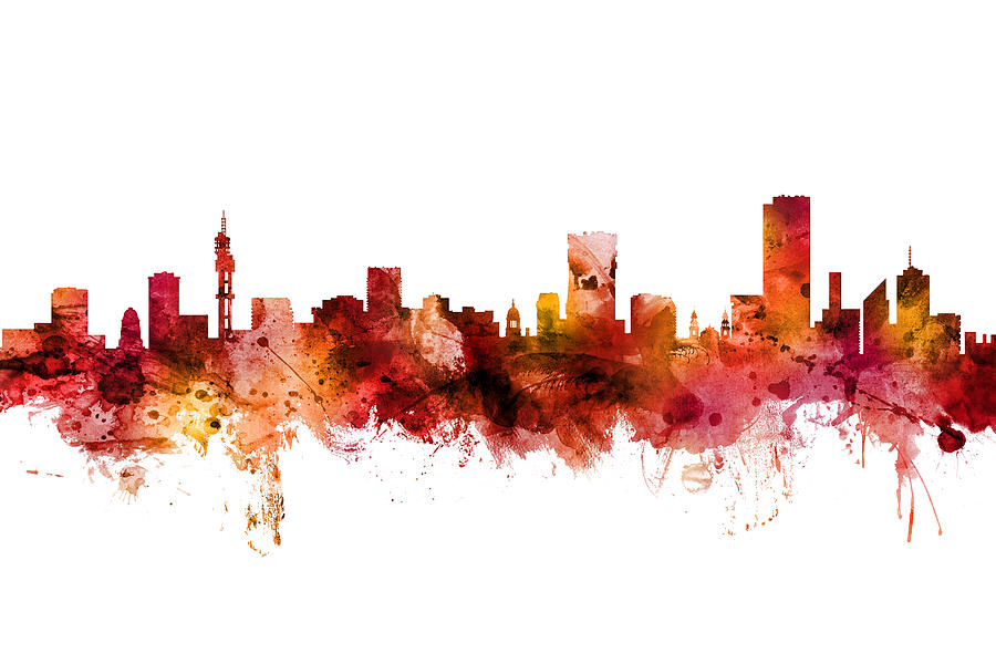 Pretoria South Africa Skyline Digital Art by Michael Tompsett - Fine ...