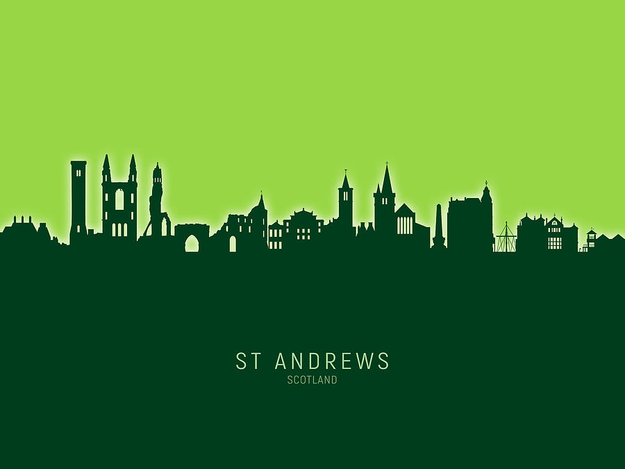 St Andrews Scotland Skyline Digital Art by Michael Tompsett - Pixels