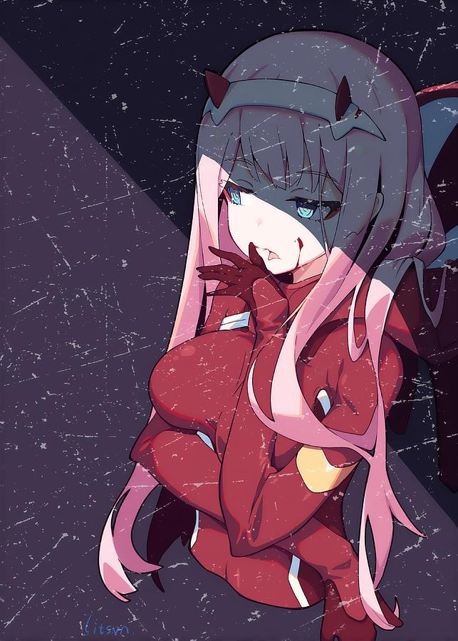 Zero Two of Darling in The Franxx Drawing by Zero Two - Fine Art America