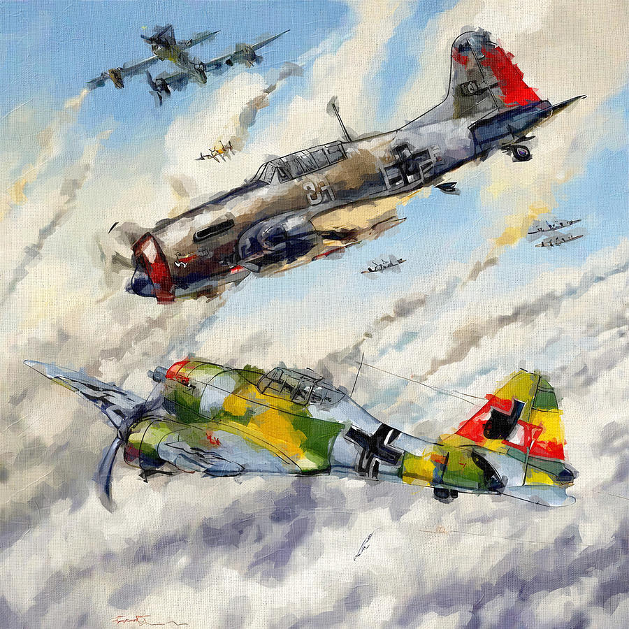 2942 Focke Wulf Fw 190 Boeing B 17 Flying Fortress Battle Luftwaffe Vs ...