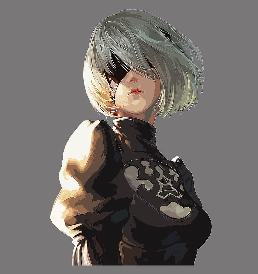 2B NieR Automata Digital Art by Jacky Cee - Fine Art America