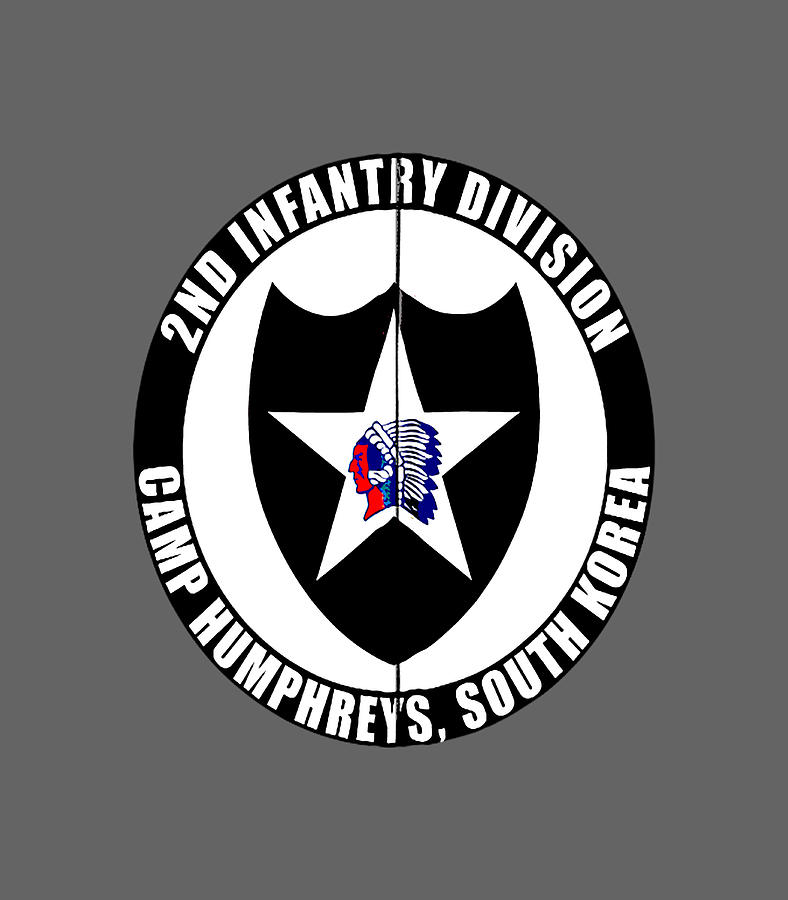 2Nd Infantry Division Camp Humphreys Korea Emblem Veteran Digital Art ...