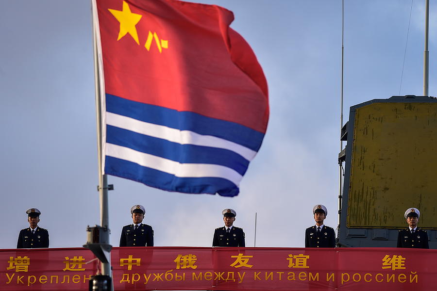 2nd stage of Naval Cooperation 2017, a joint Russian-Chinese military exercise Photograph by Yuri Smityuk 2nd stage of Naval Cooperation 2017, a joint Russian-Chinese military exercise Photograph by Yuri Smityuk